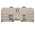 WFF Series Dark Beige DIN Rail Terminal Block, 6 150mm², Single-Level, Bolt Termination